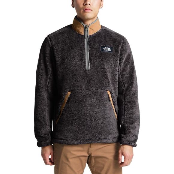 The North Face Campshire Sherpa Fleece Pull Over Sweater Size Medium M Dk Grey - Picture 1 of 9